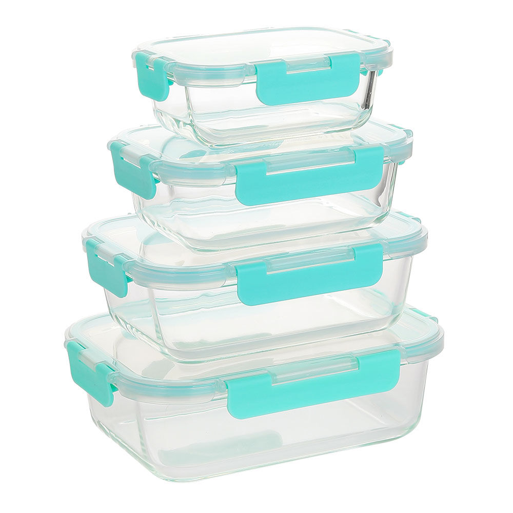 rectangle temperred  glass food container(13oz, 22oz, 35oz, 51oz)