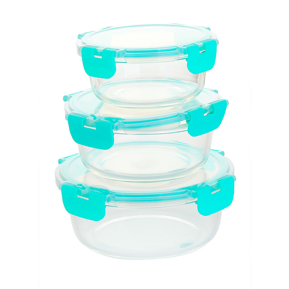 round temperred glass food container(7oz, 14oz, 21oz, 32oz)