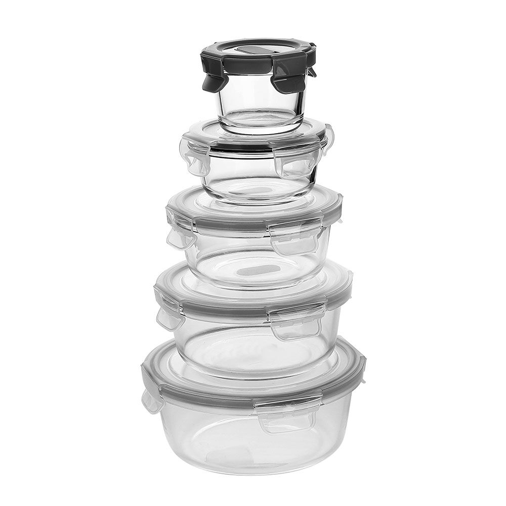 round temperred glass food container(7oz, 14oz, 21oz, 32oz)