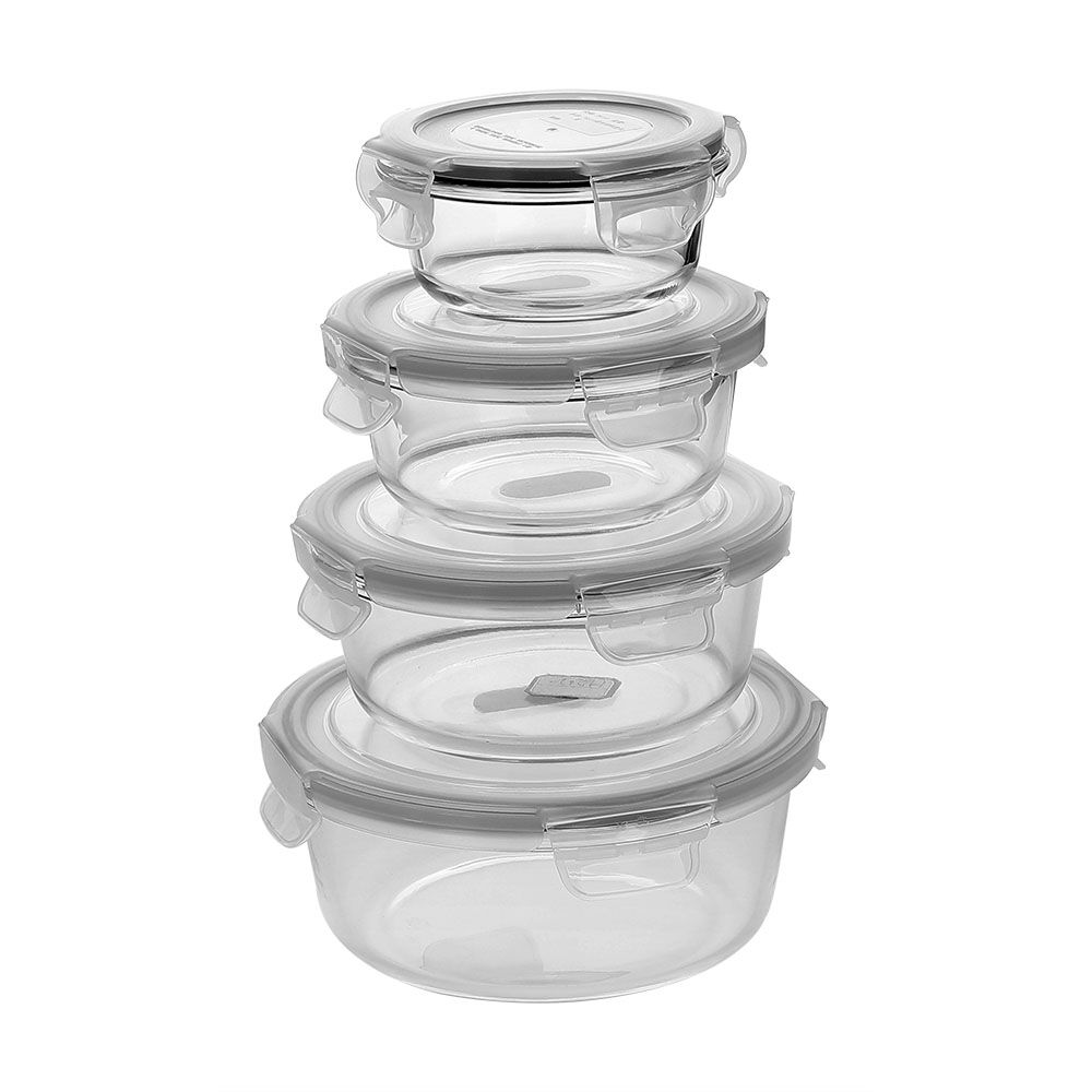 round temperred glass food container(7oz, 14oz, 21oz, 32oz)
