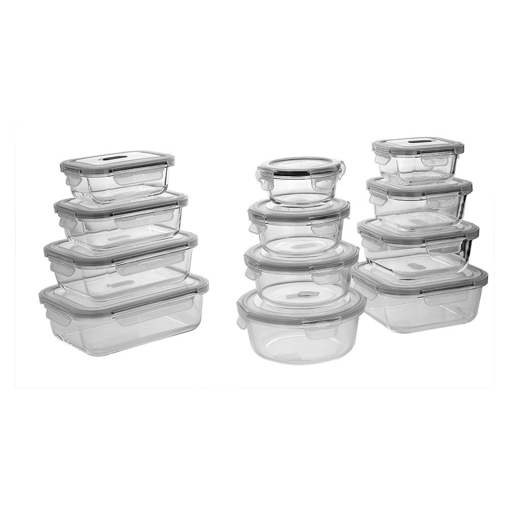 round temperred glass food container(7oz, 14oz, 21oz, 32oz)