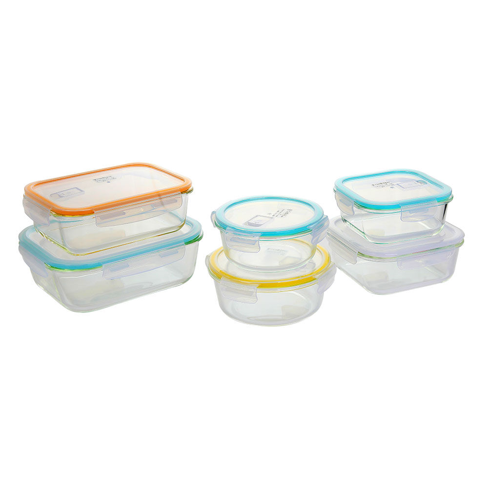 round temperred glass food container(7oz, 14oz, 21oz, 32oz)