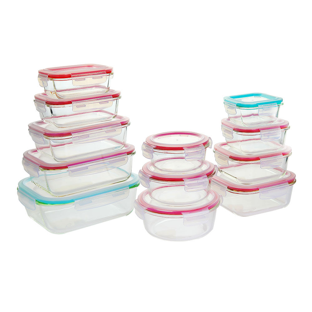 round temperred glass food container(7oz, 14oz, 21oz, 32oz)