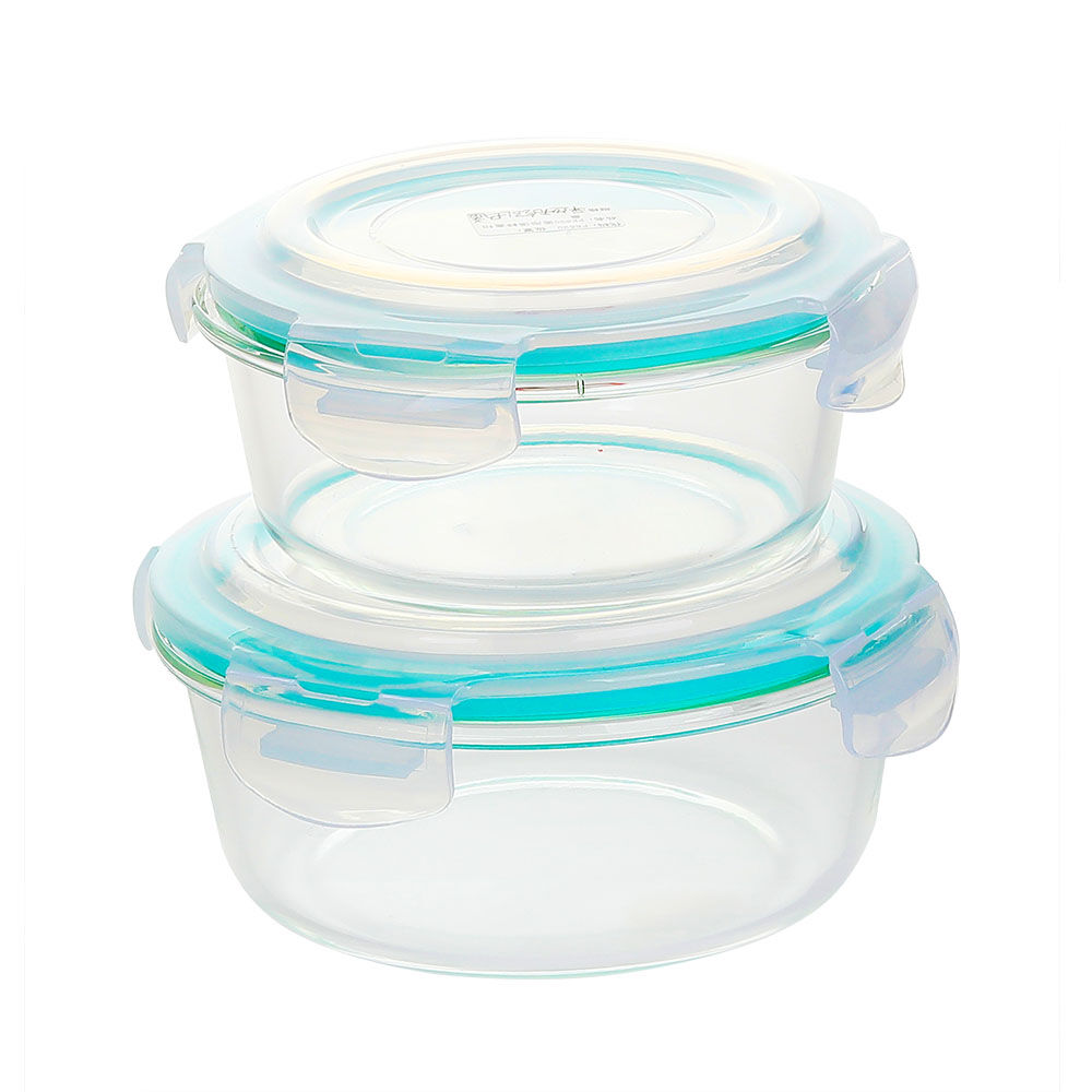 round temperred glass food container(7oz, 14oz, 21oz, 32oz)