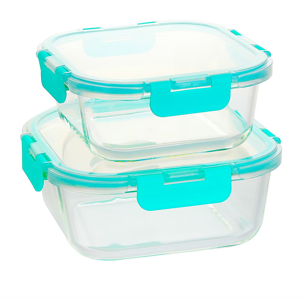 square temperred glass food container(11oz, 18oz, 27oz)