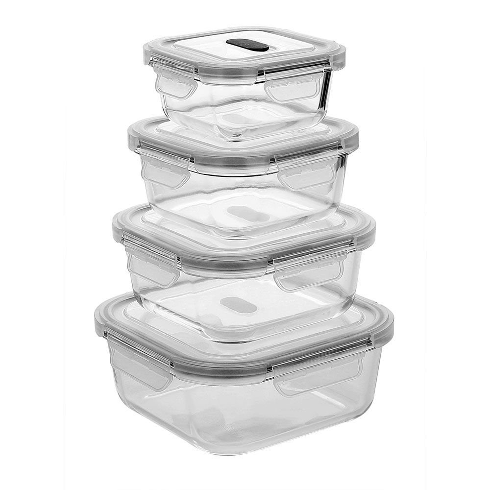 square temperred glass food container(11oz, 18oz, 27oz)