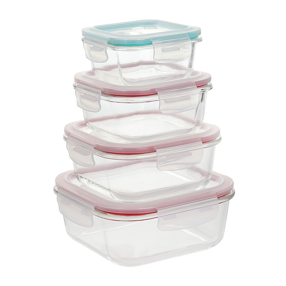 square temperred glass food container(11oz, 18oz, 27oz)