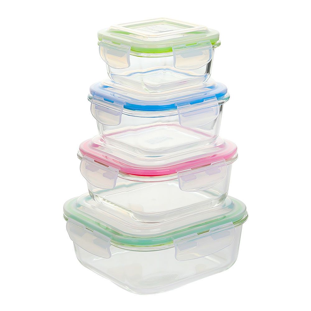 square temperred glass food container(11oz, 18oz, 27oz)