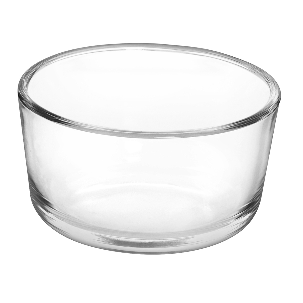 Round temperred with  straignt edge glass food container(8oz 16oz 32oz 56oz)