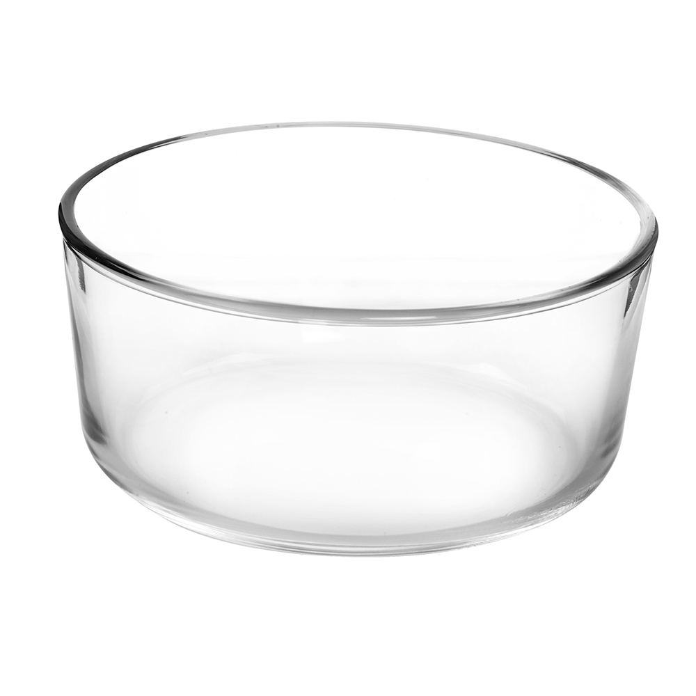 Round temperred with  straignt edge glass food container(8oz 16oz 32oz 56oz)