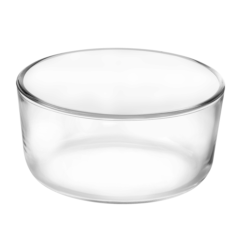 Round temperred with  straignt edge glass food container(8oz 16oz 32oz 56oz)