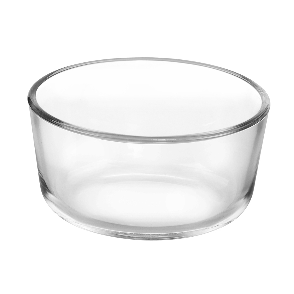 Round temperred with  straignt edge glass food container(8oz 16oz 32oz 56oz)