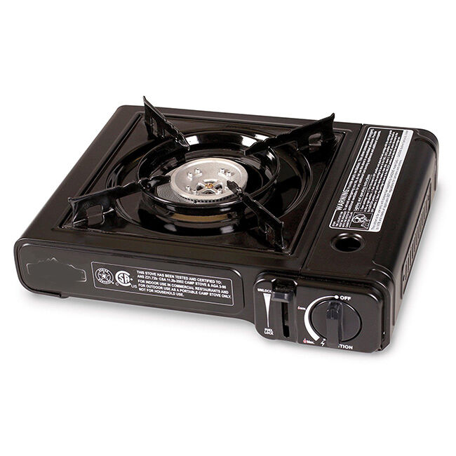 Portable Single Burner Butane Gas Camping Stove w/ Hard Case Tabletop Stove
