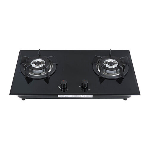 SG27505 two burner build in tempered glass gas hob