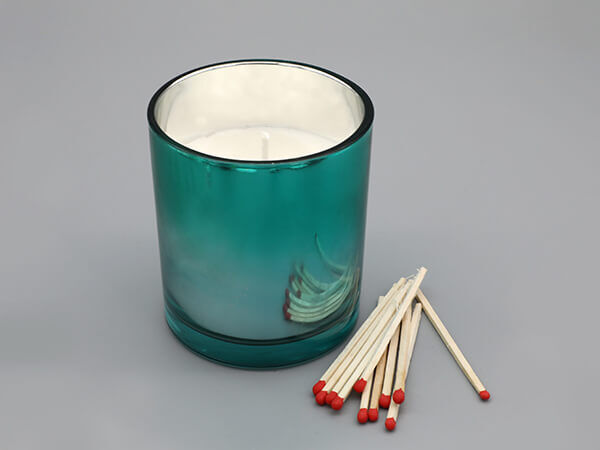 Bougies en pot en verre