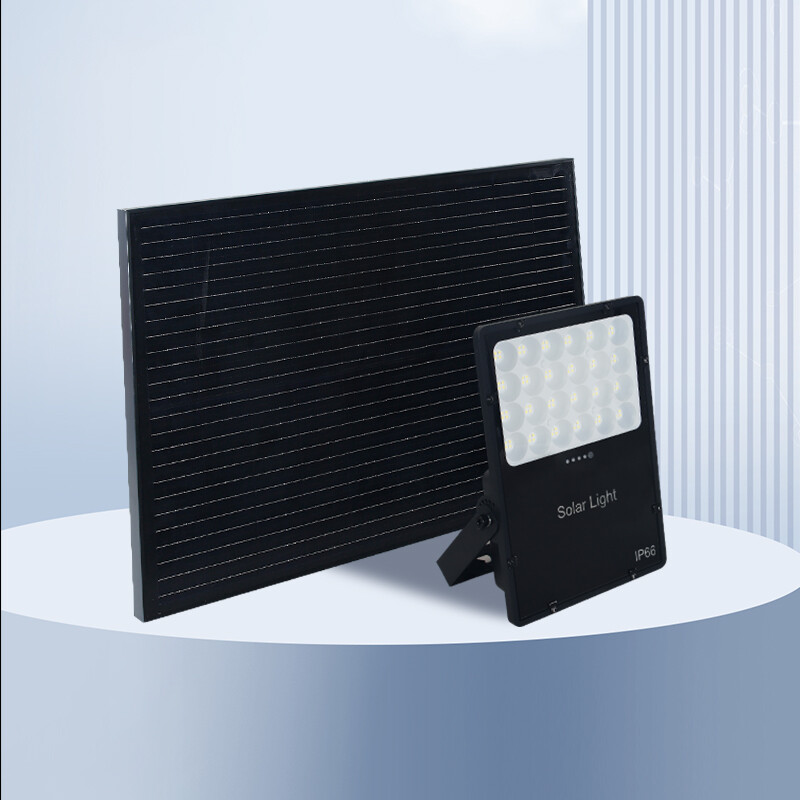 Xiuben Lighting BW-A Solar LED Flood Light | High Lumen Outdoor Waterproof Security Lighting