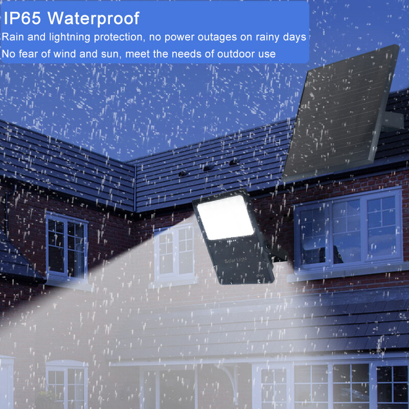 Aluminum Outdoor Garden Pathway Yard Patio Lawn Garage Stadium Smart Reflector IP65 Waterproof LED Solar Flood Light 100W 200W