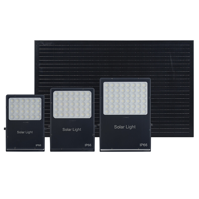 Aluminum Outdoor Garden Pathway Yard Patio Lawn Garage Stadium Smart Reflector IP65 Waterproof LED Solar Flood Light 100W 200W