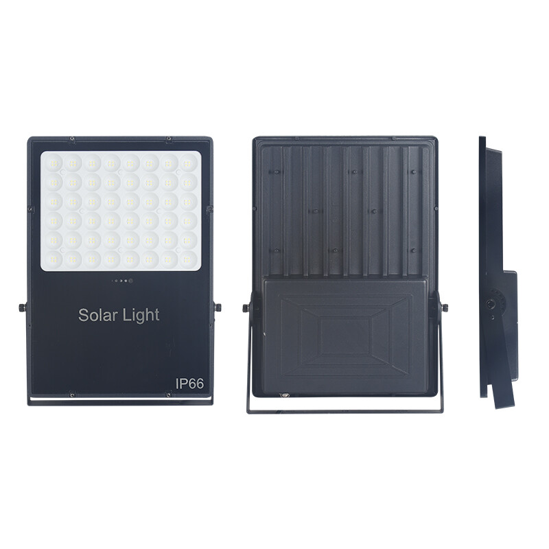 Aluminum Outdoor Garden Pathway Yard Patio Lawn Garage Stadium Smart Reflector IP65 Waterproof LED Solar Flood Light 100W 200W
