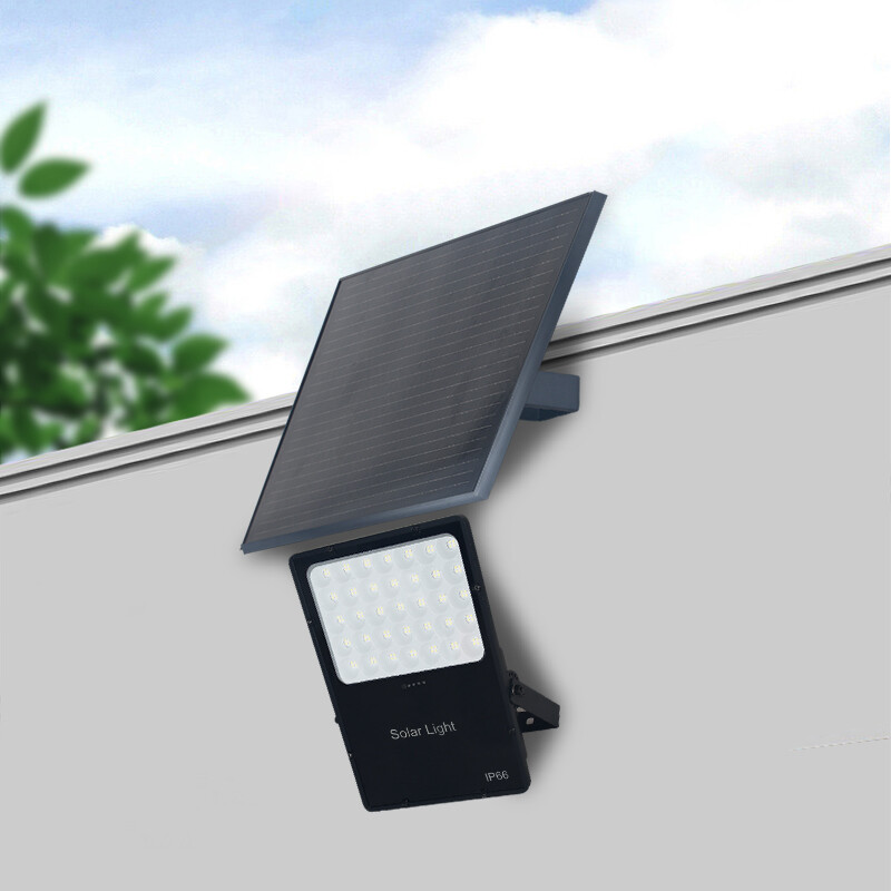 Aluminum Outdoor Garden Pathway Yard Patio Lawn Garage Stadium Smart Reflector IP65 Waterproof LED Solar Flood Light 100W 200W