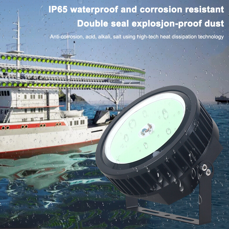 800W 1000W 1200W Fishing Boat Overwater Luring LED Fishing Light Green Cyan Yellow White Squid Tuna Attraction Fish Lamp