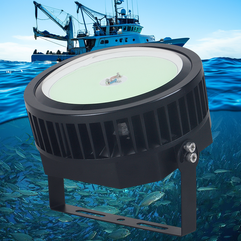 800W 1000W 1200W Fishing Boat Overwater Luring LED Fishing Light Green Cyan Yellow White Squid Tuna Attraction Fish Lamp