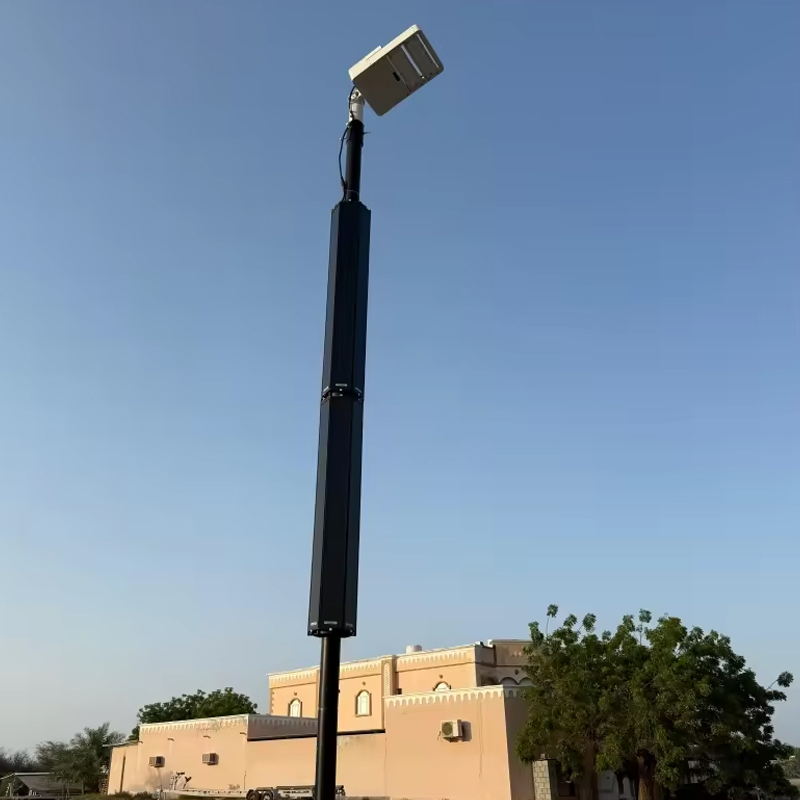 Xiuben Lighting Cylinder Hexahedral Solar Panel Solar System Wrap Solar Tube Panel Directly on the Street Light Pole for Solar Pole Camera Wifi Modular Solution