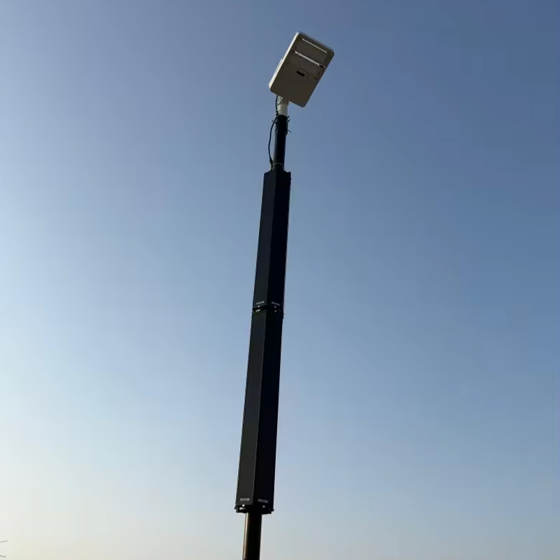 Xiuben Lighting Cylinder Hexahedral Solar Panel Solar System Wrap Solar Tube Panel Directly on the Street Light Pole for Solar Pole Camera Wifi Modular Solution
