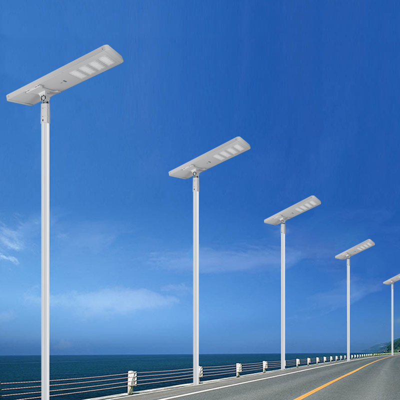 Commercial All in One Solar LED Street Light IP65 Waterproof High Lumen Outdoor Road Parking Lot Lighting TR408