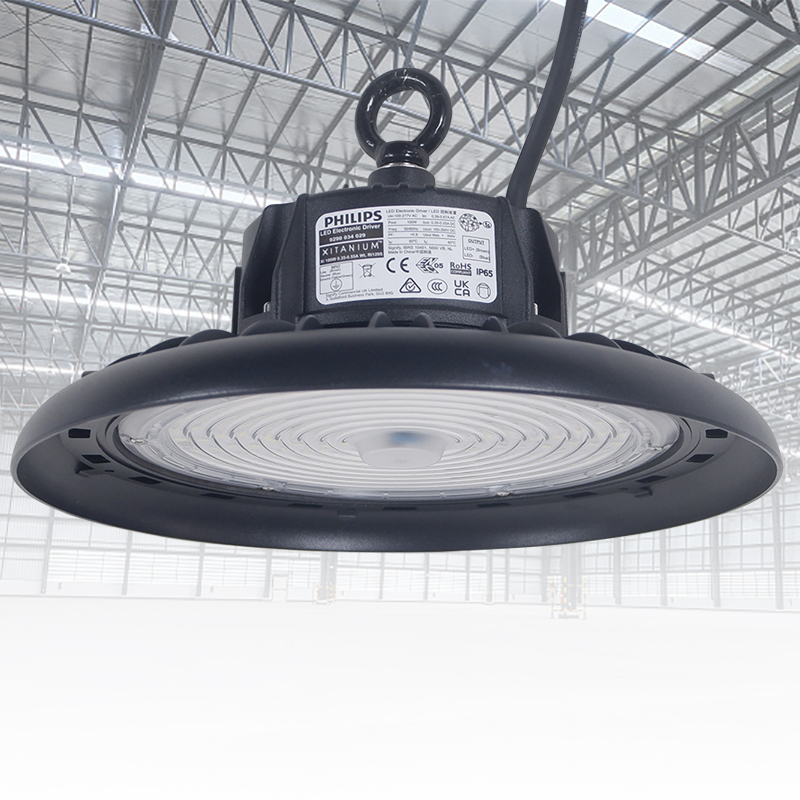 Commercial UFO LED High Bay Light 100W 150W 200W IP65 Waterproof High Lumen Industrial Warehouse Lighting
