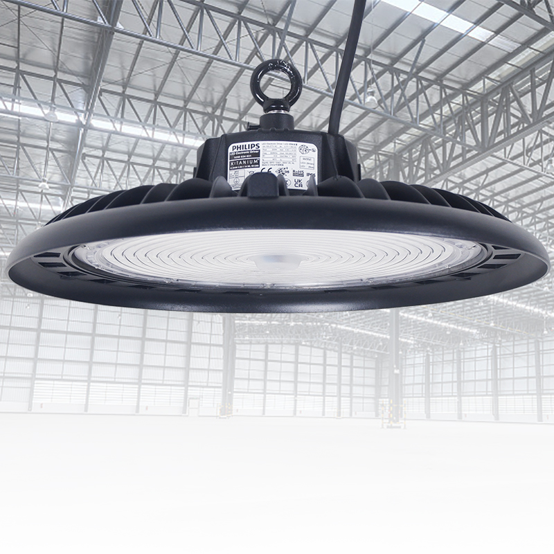 Commercial UFO LED High Bay Light 100W 150W 200W IP65 Waterproof High Lumen Industrial Warehouse Lighting