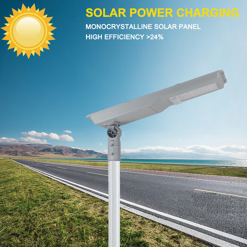 New Design Patent All in One Solar Street Light with LiFePO4 Battery & MPPT Controller