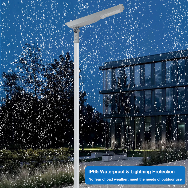 New Design Patent All in One Solar Street Light with LiFePO4 Battery & MPPT Controller
