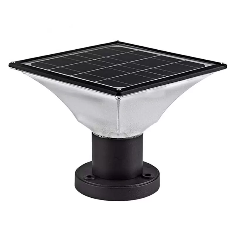 high lumen outdoor waterproof led solar gate post pillar light