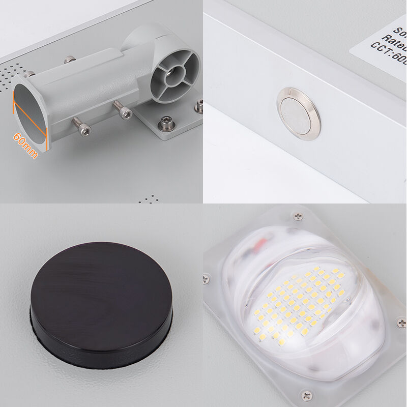 60W integrated solar power led street lamp outdoor