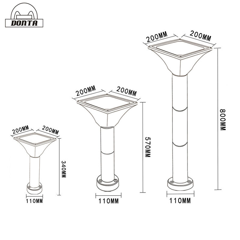 solar led bollard light