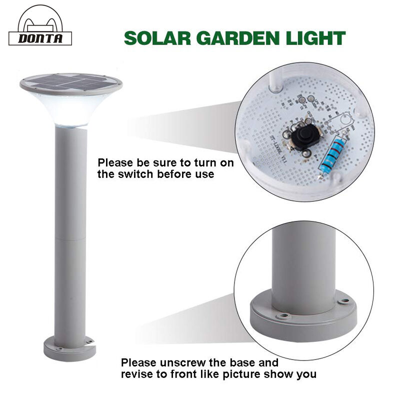 outdoor waterproof integrated solar garden light for Lawn, Patio, Yard, Walkway, Driveway