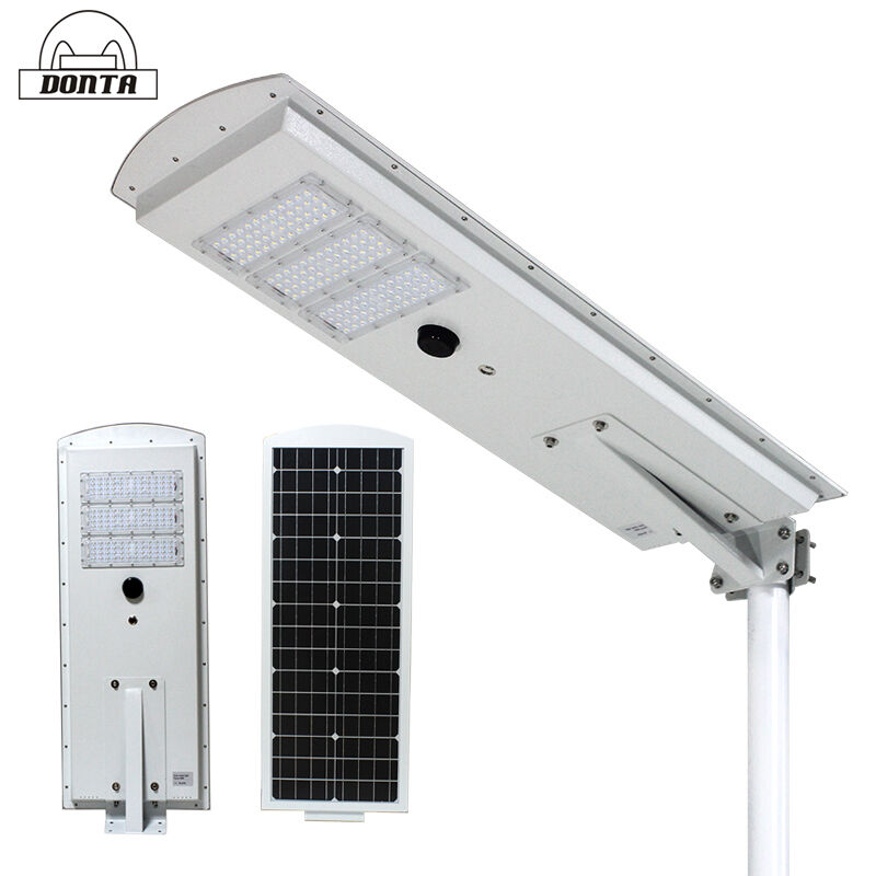 50W IP65 outdoor adjustable motion sensor integrated all in one led solar street light