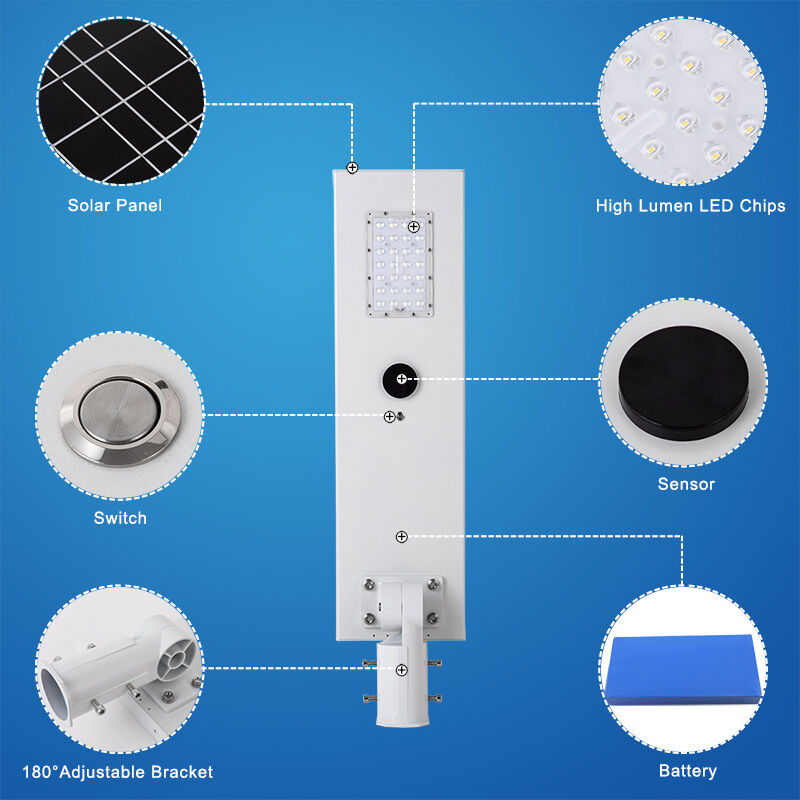New integrated solar street light