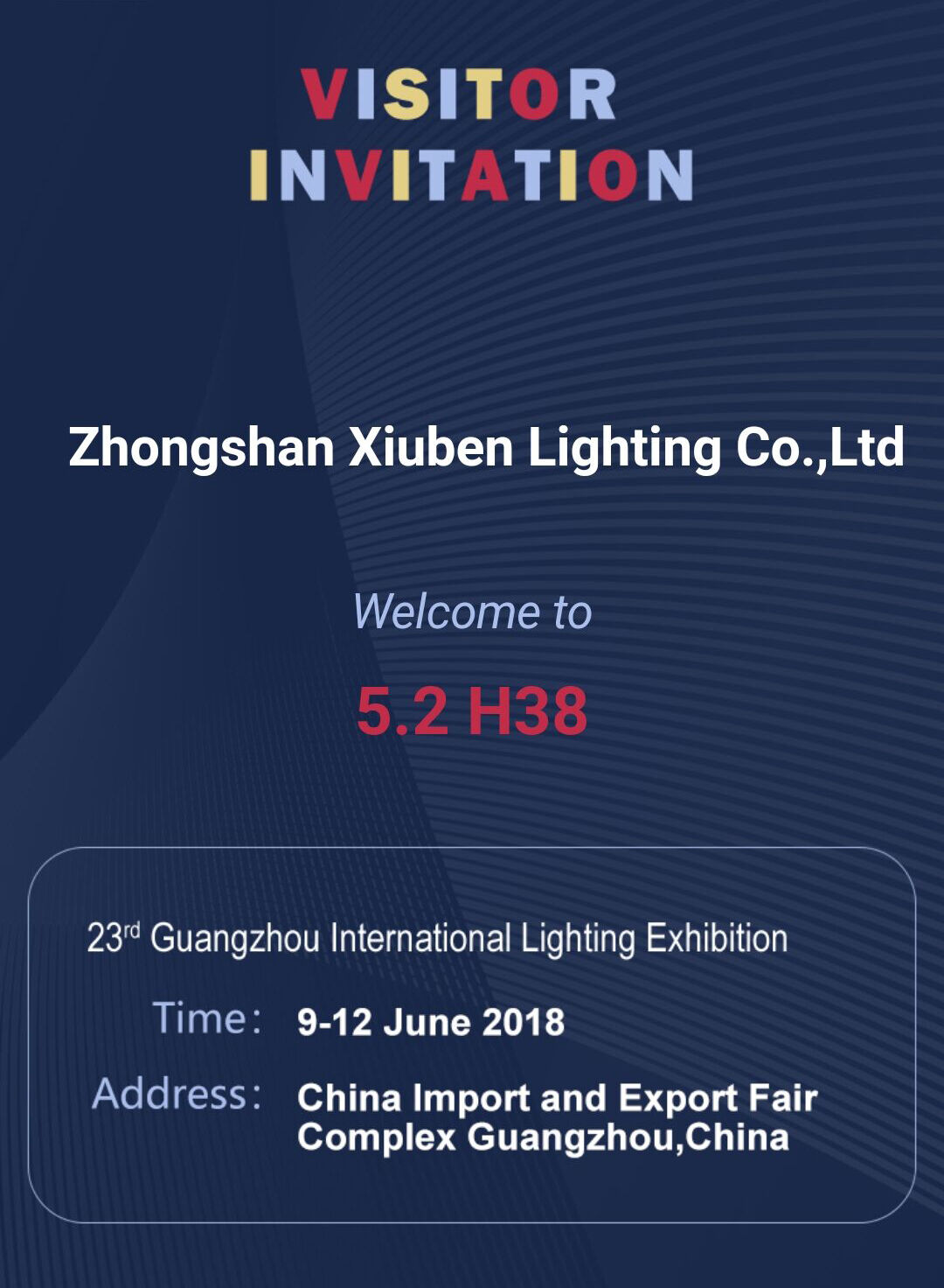 Guangzhou International Lighting Exhibition June 9 -12, 2018