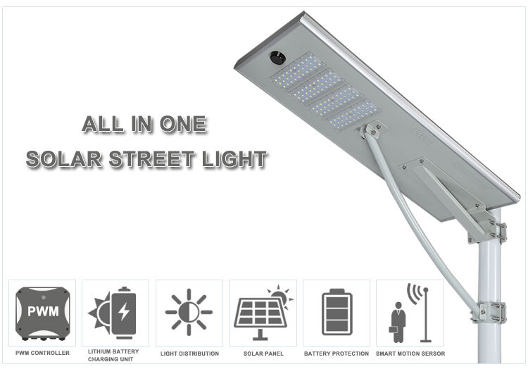 All in one solar street light