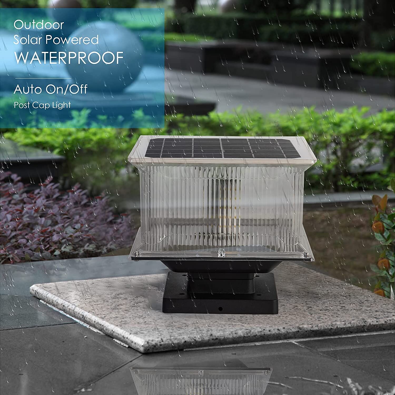 Xiuben Lighting SG-3 Outdoor garden solar pillar light