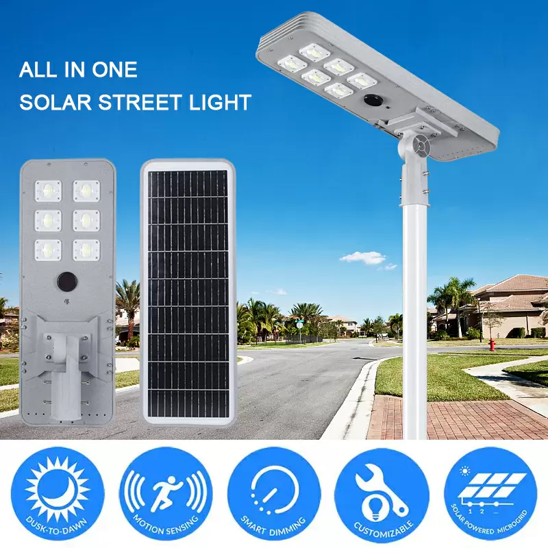 led solar parking lot light