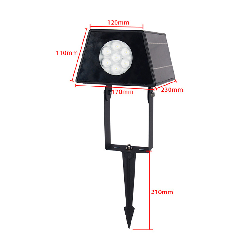 Xiuben Lighting Smart Control System Auto On/Off Waterproof Solar Spot Lights Outdoor Garden Yard Pathway Driveway Pool Area