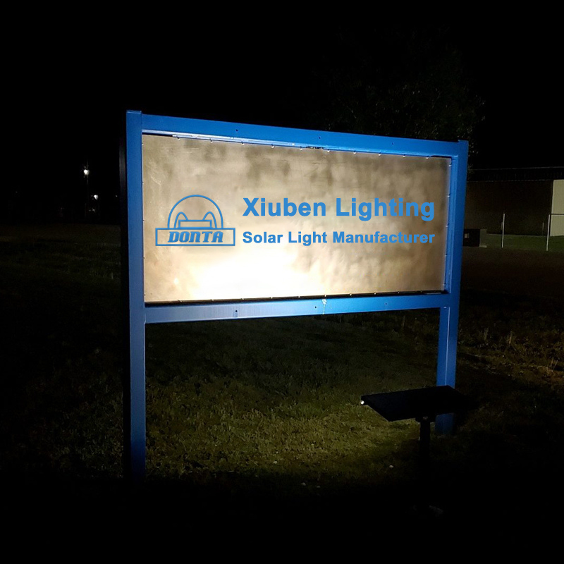 outdoor waterproof led solar flood lights for signage billboards walls pathways garden