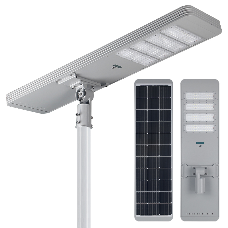 brightest intelligent off grid street light post solar 200 watts self cleaning automatic on off