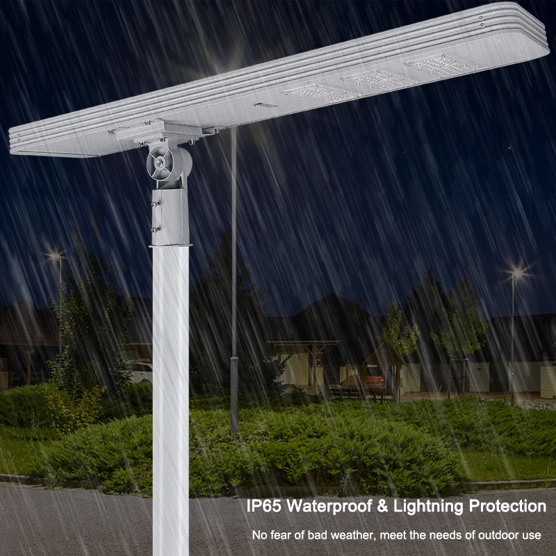 high quality endurance automatic integrated solar powered led street light 100w all in one outdoor road