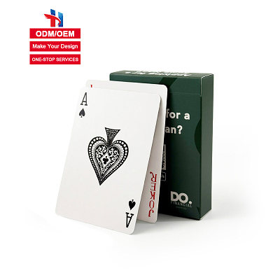 Wholesale Custom High Quality PVC Plastic Playing Cards Game Bulk Maker Customizable Wedding Poker Playing Card