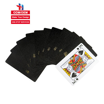 OEM Custom Tunisia Bangladesh Italian Gold Plated Magic Playing Card Zero Tolerance Hardcore Custom Photo Poker Playing Card