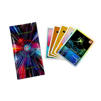 Verified Manufacturer Custom Booster Packs Trading Cards Foil Holographic Rainbow Card with Aluminum Film Bag